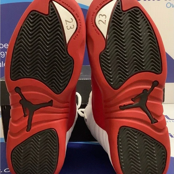 Air Jordan 12 Cherry Kids Size 3y - Picture 7 of 9